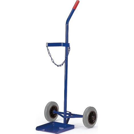 Rollcart Stahlflaschenroller 100kg Traglast für eine 40-50l Flasche Vollgummi