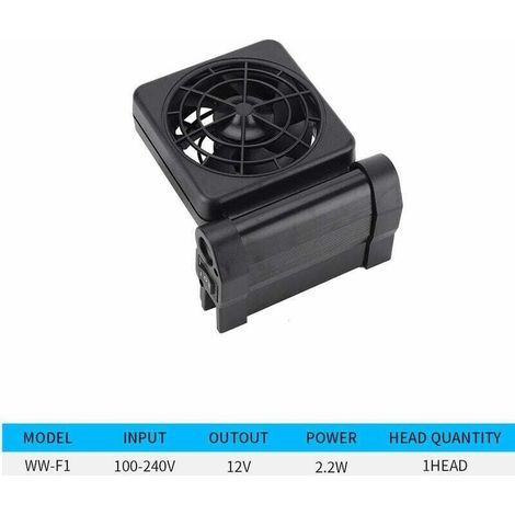 Mini ventilateur de refroidissement d'aquarium Ventilateur de refroidissement d'aquaculture à vitesse d'air réglable (WW-F1 One Head) (1/4)
