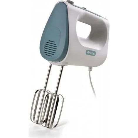 Ariete elektrischer Handmixer 450W in Weiß und Himmelblau mit 5 Geschwindigkeiten und Turbo-Funktion