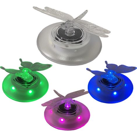 Floating LED solar pool light in colorful butterfly and dragonfly shapes – water decoration, magical atmosphere, waterproof, multicolored lighting, automatic night lighting--DTEKGAZ