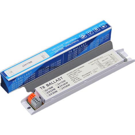 Ballast électronique T8 2x36W Lampe fluorescente à large tension à démarrage instantané Ballast de lampe à économie d'énergie