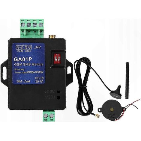 GSM-Sicherheitsalarmanlage mit Sirene, kompatibel mit DC6-15V, Stromausfallalarm, SMS-Benachrichtigung, Fernüberwachungssystem.