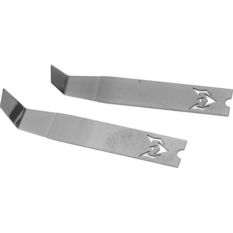 Lot de 2 spudgers en acier inoxydable, courbure à 135°, épaisseur 0,12 mm, lame de levier portable pour la réparation de téléphones (1/5)