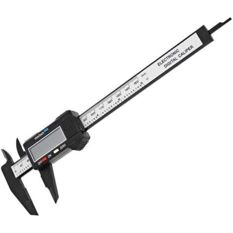 1 pc Pied à coulisse électronique avec grand écran LCD, 150 mm, micromètre numérique avec conversion MM/pouce