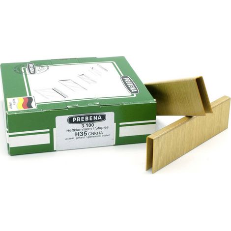 Prebena H35CNKHA Kit punti metallici 3100 pz. Dimensioni (L x L) 35 mm x 8.60 mm (1/2)