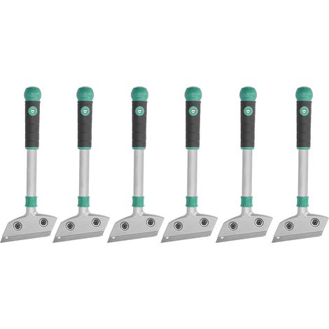 Lot de 6 spatules à enduire en aluminium, grattoir professionnel pour sols, outil à main 30cm