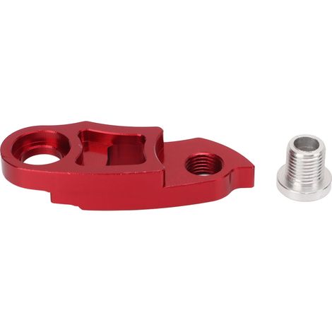 Support de Dérailleur Vélo Montagne en Alliage d'Aluminium, Compatible Grand Pignon 34-52T, Accessoire Vélo Rouge (1/5)