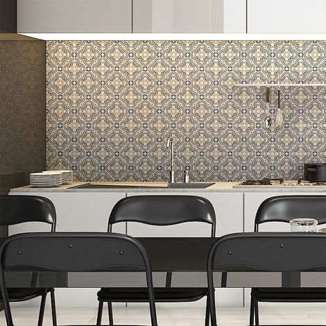 Sticker Mural Carrelage adhésif Cuisine Salle de Bain - 30 STICKERS CARRELAGES AZULEJOS JACINTA - 30stickers10x10cm (1/5)