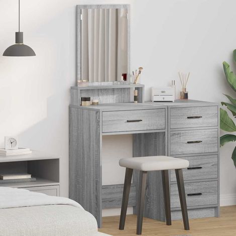 Schminktisch Graues Sonoma 50 x 41 x 140 cm Holzwerkstoff