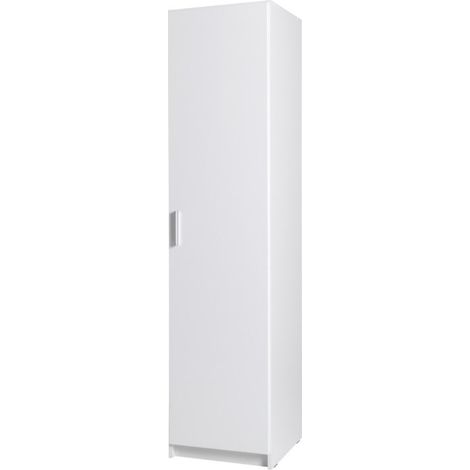 Ein-Tür-Schrank Kollektion FLEX, in glänzendem Weiß