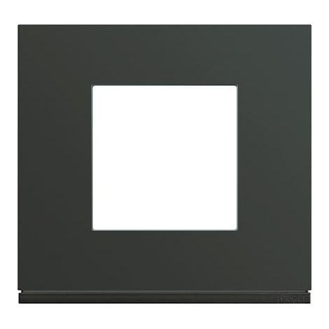 plaque - 1 poste - anthracite - hager gallery wxp1002