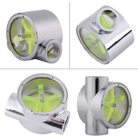 Indicateur de débit pour refroidissement liquide d'ordinateur, filetage femelle G1/4" en alliage de tungstène (1/5)