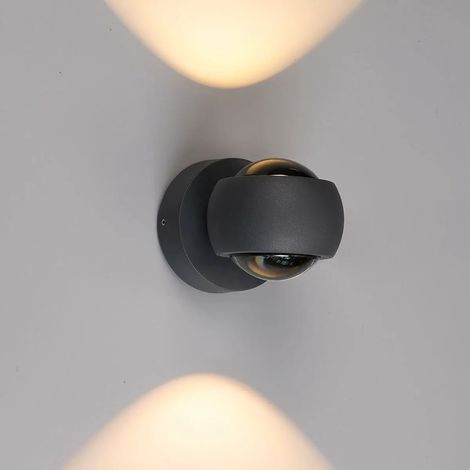 [GEBRAUCHT] B-Ware Lcd Außenleuchte Wandleuchte Led Up Down Hauseingang Terrasse Direkt Indirekt