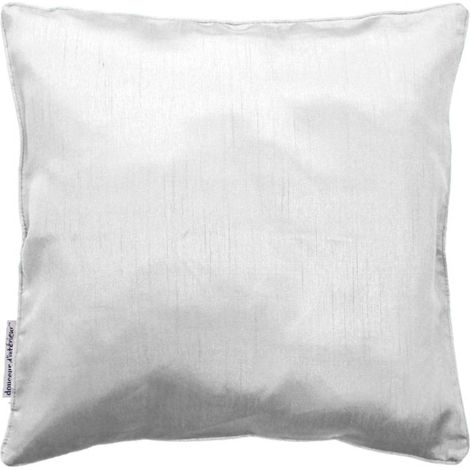 Housse de Coussin "Shana" 40x40cm Blanc (1/5)