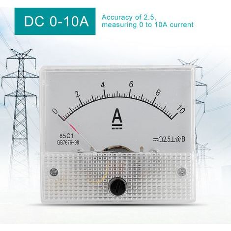 85C1 0-10A DC-Analogvoltmeter, 2,5% Genauigkeit für Armaturenbrett (1/5)