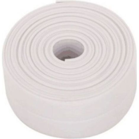 Rouleau d'étanchéité auto-adhésif 38mm x 3m – Imperméable et anti-salissure – Pour joints cuisine et salle de bain – Installation facile