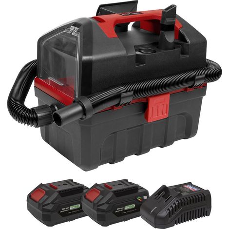 Sealey Cordless Wet & Dry Vacuum Kit 2 Batteries - 20V 4Ah SV20 Series CP20VWDVKIT (1/5)
