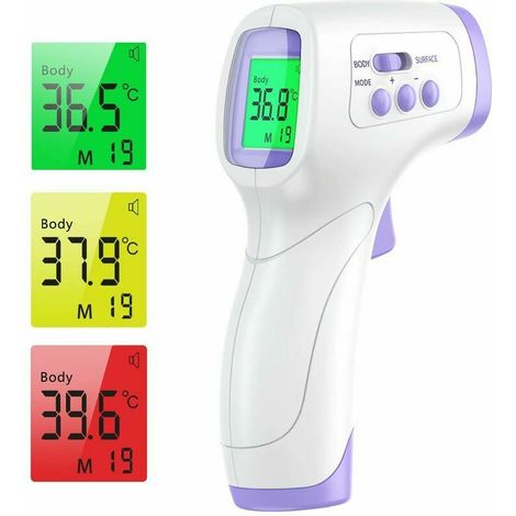 Nazalus-Hot Sale-Stirnthermometer für Erwachsene, Infrarot-Stirnthermometer, berührungsloses Objektthermometer für Erwachsene, Infrarot-Thermometer mit Fieberalarm, LCD-Bildschirm und Speicherfunktion