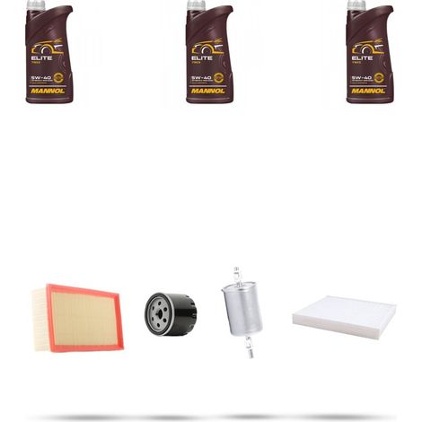 Kit tagliando 4 FILTRI e 3L OLIO compatibile con Renault Clio II 1.4 55kw Dal 1998 (1/5)