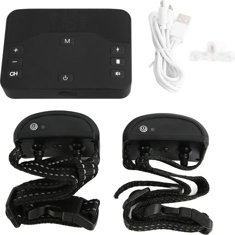 Clôture électrique sans fil pour chiens 2 en 1, sûre, stable, étanche IP67, système de collier de dressage rechargeable. (1/5)