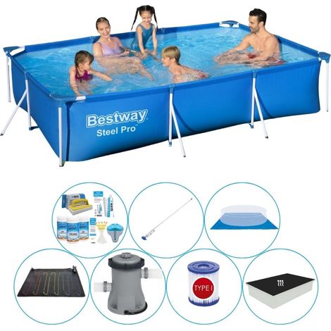 Bestway Bestway Steel Pro Rectangulaire - 300x201x66 cm - 8-pièces S21553
