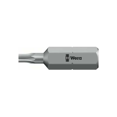 1 Stk. Bit zähhart 1/4" DIN 3126 C6,3 T8x25mm mit Bohrung Wera (1/4)