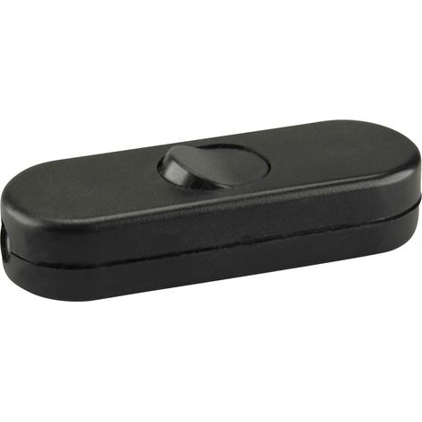 Schnur-Zwischenschalter 1p 250V 3A schwarz Schnurschalter (1/2)