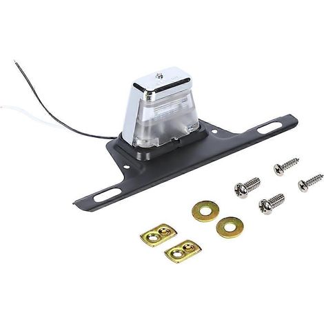 Feu arrière LED 12 V CC de type support pour plaque d'immatriculation, adapté aux UTV, VTT, remorques, camions, camping-cars, bateaux, etc., outil universel étanche pour feu arrière. (1/5)