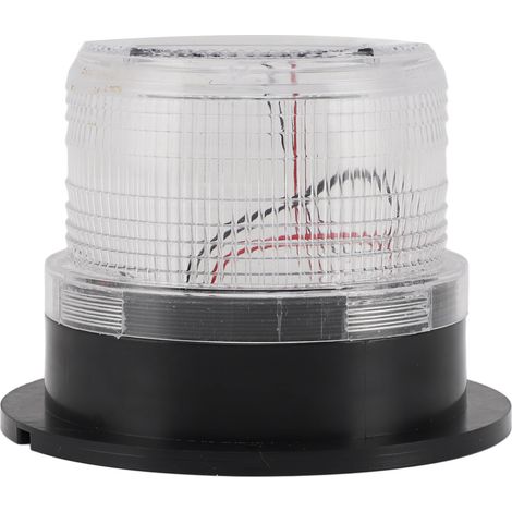 Ortviai Balise Solaire d'Alarme avec Capteur Crépusculaire, 8 LED Rouges et Bleues, Batterie 1200 mAh (1/5)