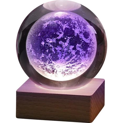 Fnyoxu kleines Geschenk-Nachtlicht, Geburtstagsgeschenk für Klassenkameradinnen, Geschenk für die Freundin des Freundes, Kristallkugel, Souvenir für Männer.