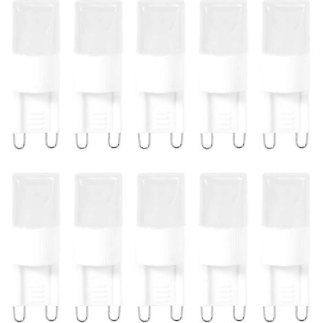 Lot de 10 ampoules LED G9 1W, lumière blanc chaud 3500 K (1/5)