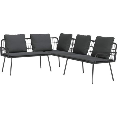 Canapé-Sofa avec coussin Gris 61.5 x 123 x 82cm Métal (1/5)
