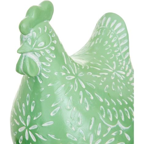Statuetta di gallina linda h20cm - Atmosphera créateur d'intérieur (1/4)