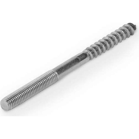 GRÖMO® Edelstahl A2 Stockschraube M10 mit Schlüsselfläche 140 mm, 54314
