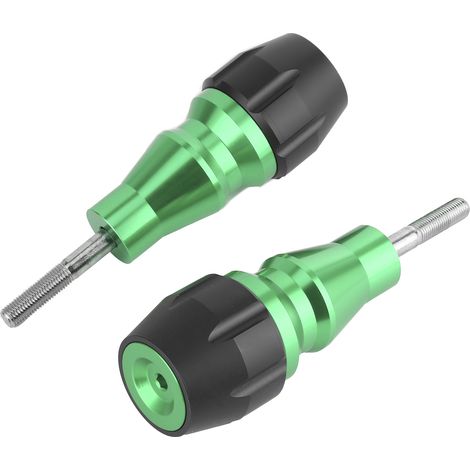 Protège-moteur universel pour moto en acier inoxydable vert, patins d'échappement anti-chute de 10mm, glissières de cadre de protection (1/5)
