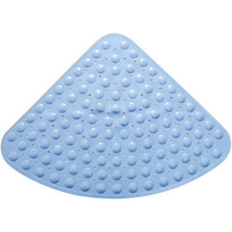 54x54cm,Tapis de Bain Quadrant antidérapant, Lavable en Machine,Tapis de Douche à ventouses,bleu (1/4)