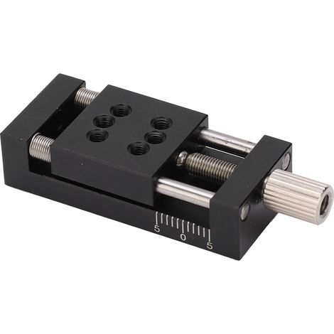 Table de coulissement linéaire manuelle XAxes, plateforme de précision à vis fine, alliage d'aluminium SP20A10, déplacement axial. (1/5)
