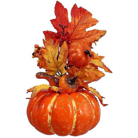 1 künstlicher Kürbis als Halloween-Geschenk