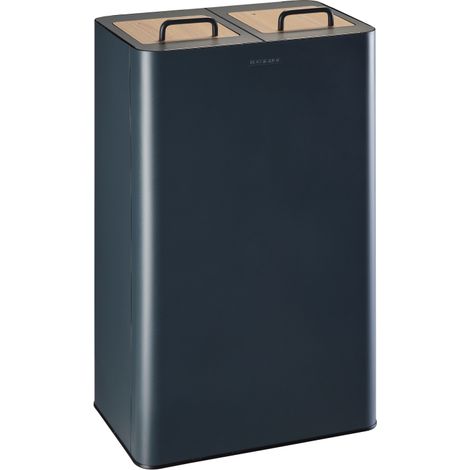 Poubelle de tri sélectif Venus Signature - 2x40l - anthracite mat - RAL 7016 (1/5)