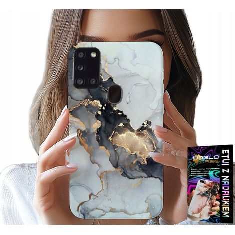 Custodia per Samsung Galaxy A21s - elegante effetto marmo, motivi femminili alla moda (1/5)