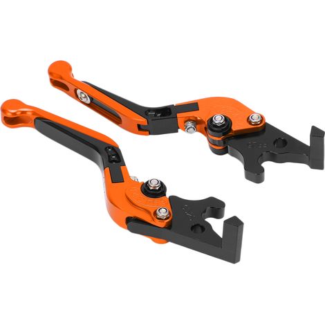 Verlängerter, verstellbarer Motorradbrems- und Kupplungshebel, Ersatzteilset für YAMAHA XMAX 250 300 400, orange (1/5)