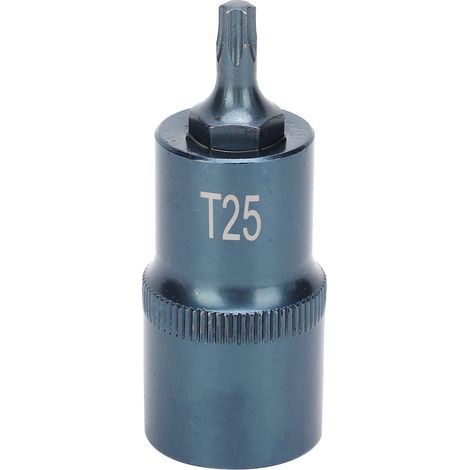 Embout de Tournevis en étoile, Douille Carrée 1/2 Po, Embout de Douille en Acier Allié S2, Matériel D'outils à Main Bleuissant(55mm) (1/5)