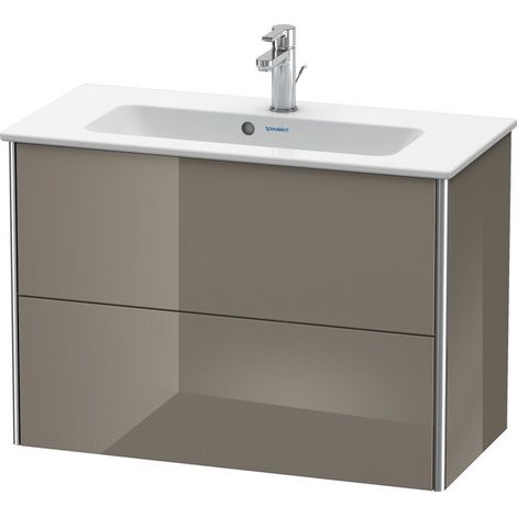 Duravit XSQUARE COMPACT mobile lavabo 560x810x388mm flanella grigio lucido (1/3)