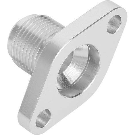 Bride de retour huile turbo en aluminium T6061 AN12 compatible T3 T4 T3/4 T04 GT40 GT50 GT55 51mm argentée avec 1 joint 2 boulons 2 joints toriques (1/5)