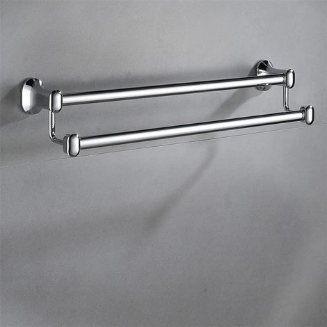 Accessoire Set robuste Handtuchstange Toilettenpapierkorb
