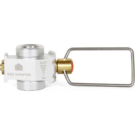 Flat adapter for fuel tanks designed for camping tank inflation valvesHigh quality, excellent performance, the ideal choice for families. (1/5)