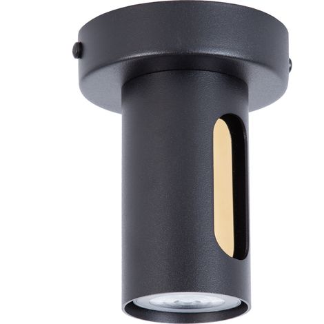 Faretto soffitto moderno nero-oro Ø10 GU10 Sigma Flow (1/2)