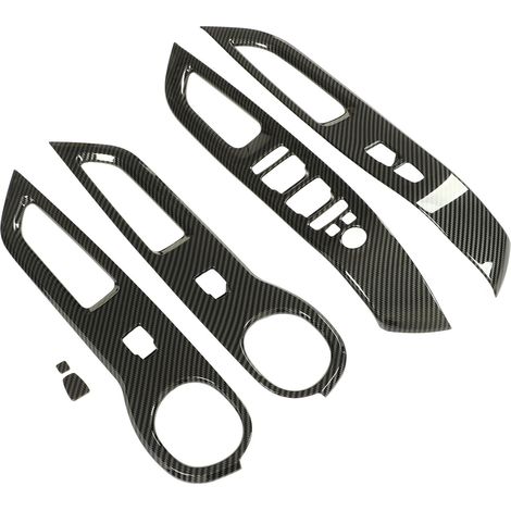 Garniture décorative de style fibre de carbone pour panneau de lève-vitre de remplacement pour Hyundai Santa Cruz 2022 et modèles ultérieurs (1/5)