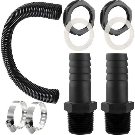 Récupérateur Eau Pluie Descente Gouttière – Avec Tuyau Flexible 100cm, Jusqu'à 80m² (1/5)