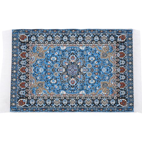 Tapis tissé pour maison de poupée à l'échelle 1:12, motif unique, accessoire de décoration miniature exquis (1/5)